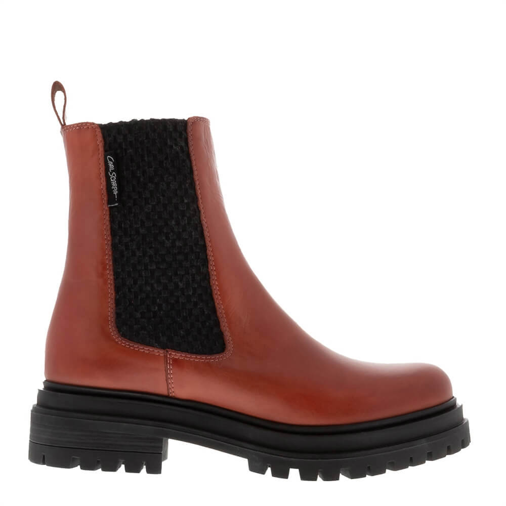 Carl Scarpa Selessia Berry Leather Chelsea Boots
